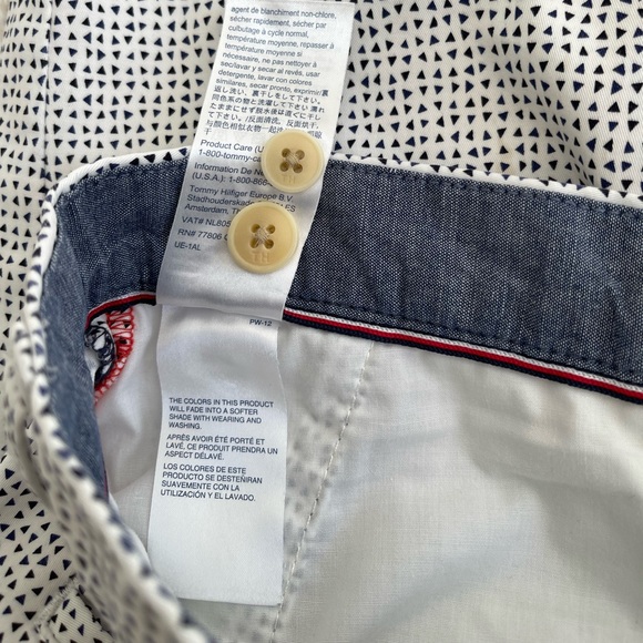 Tommy Hilfiger Gray Patterned Men Shorts size 34 - Picture 7 of 13